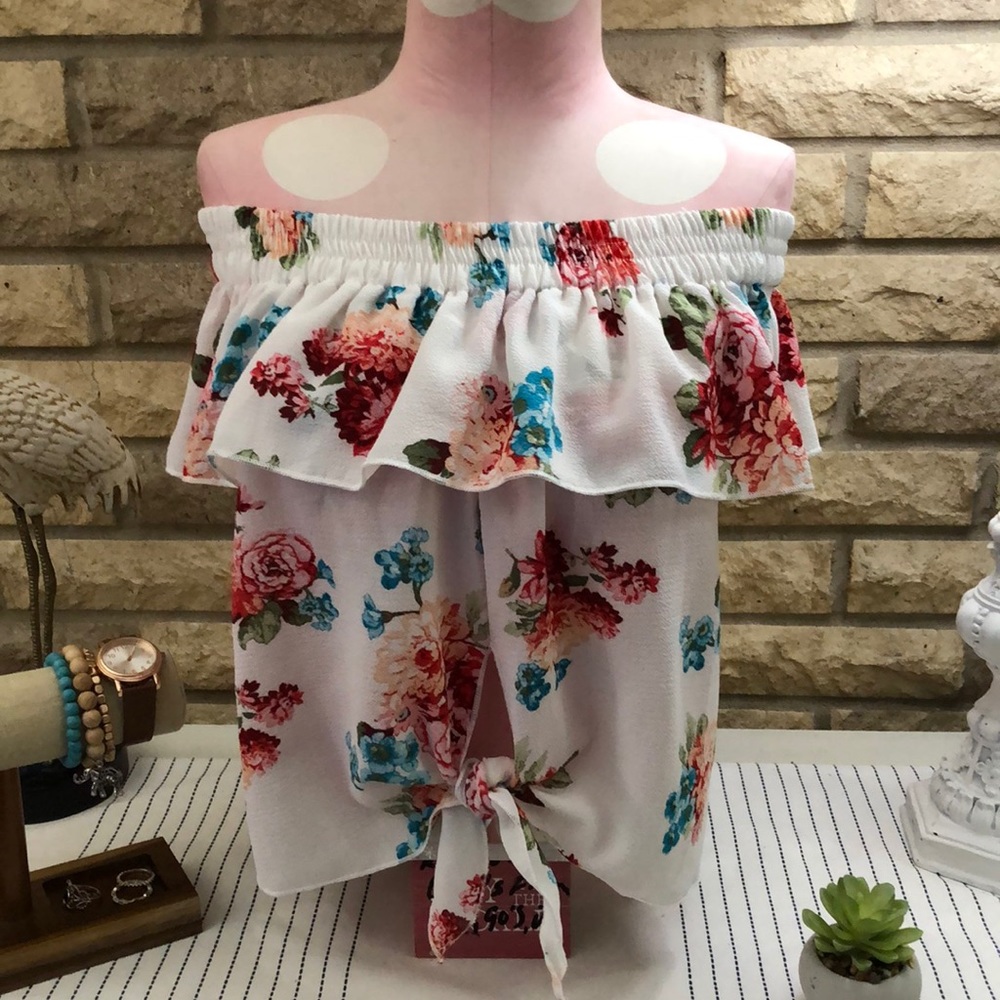 Sale Pink Lemonade • Off the Shoulder Top